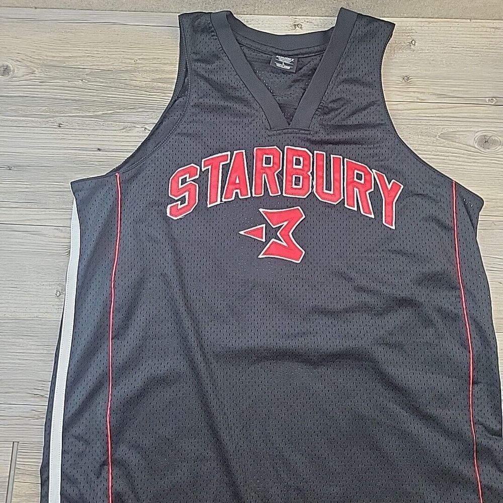 Starbury Jersey Mens L Black Stephon Marbury 3 Basketball NBA Steve & Barry's